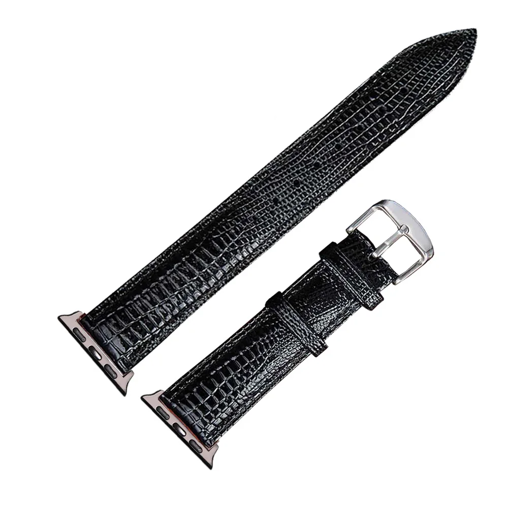 

Ремешок кожаный коричневый/черный для Apple Watch Series 6 5 4 3 2 1, браслет для iWatch Band 42 мм 44 мм 38 мм 40 мм