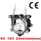 Дозирующий насос постоянного тока 6 в с перистальтической головкой, многофункциональный мини-насос, лабораторный аналитический водяной насос для аквариумов, химикатов, жидкости макс. 23 Мб