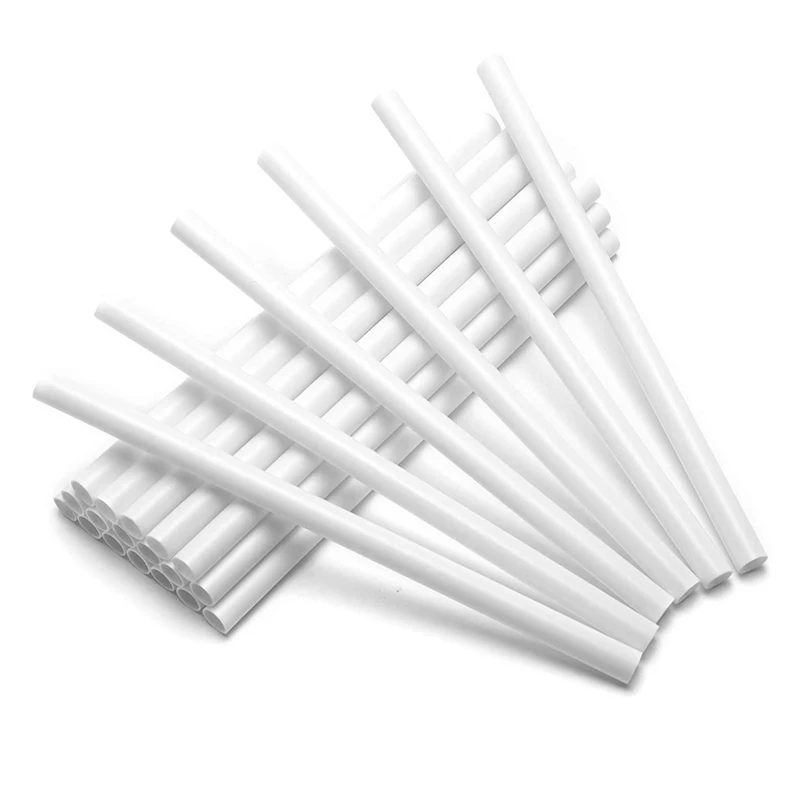 

50 Pieces Plastic White Cake Dowel Rods for Tiered Cake Construction and Stacking (0.4 Inch Diameter 9.5 Inch Length)