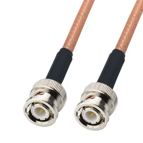 

Кабель с двойным экранированием RG400, со штекером BNC и штекером BNC, медная оплетка, коаксиальный Соединительный кабель с низкими потерями, 50 Ом