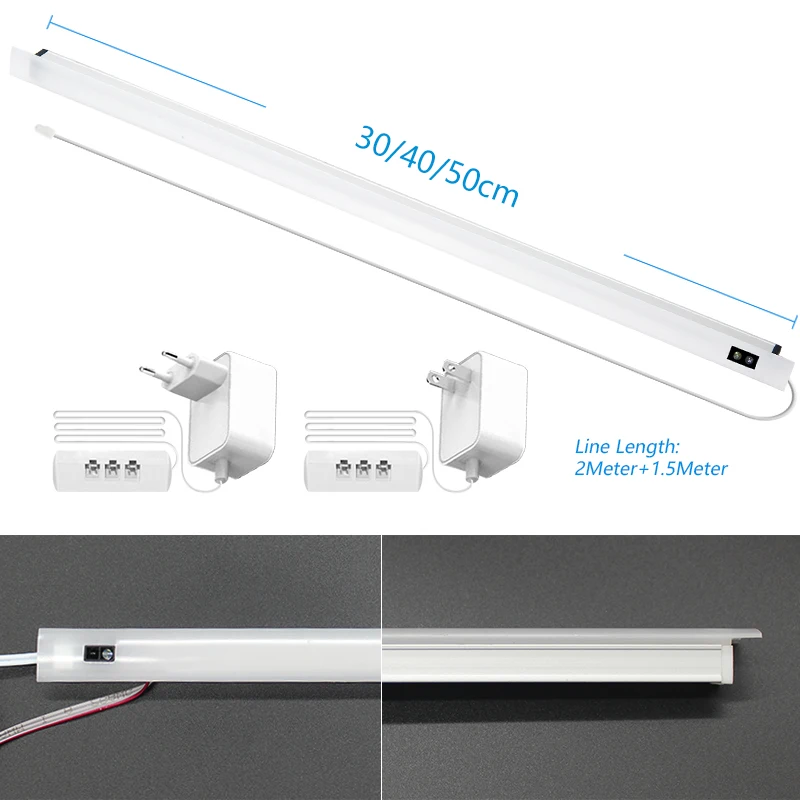 embedded led hand sweep switch sensor light customizable under cabinet kitchen closet wardrobe high brightness night lamp free global shipping