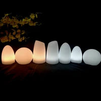 skybess usb rechargeable waterproof egg night lights single color illuminious for bedroom indoor outdoor lamps free ship 1pc