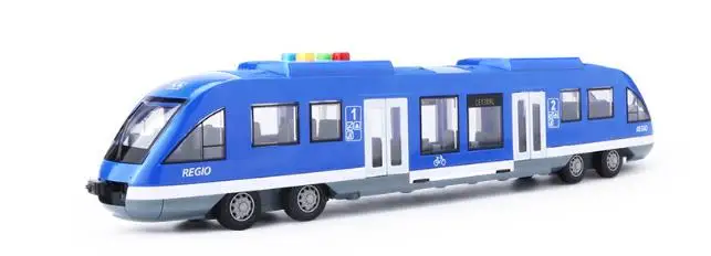 Синий Новая игрушка Моделирование городской метро игрушка автомобиль Детский подарок звуковое освещение моделирование метро модель подарок на день рождения горячий подарок игрушечный автомобиль - Цвет: Синий