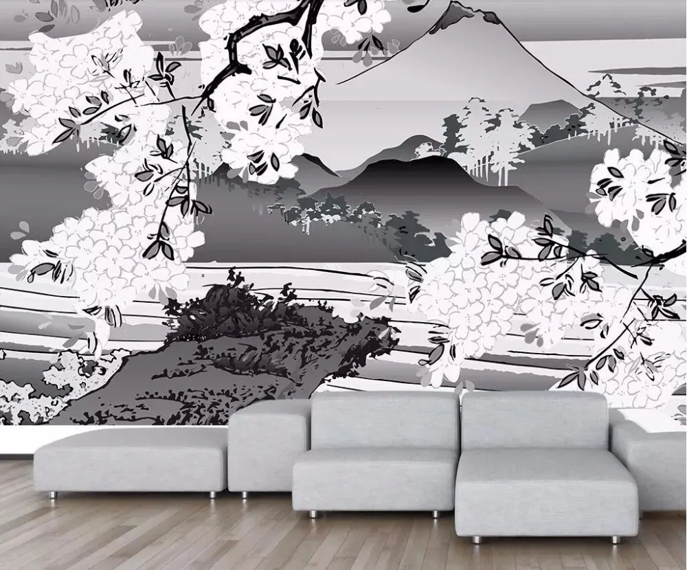 CJSIR пользовательские обои HD изысканный японский Ukiyo e Классическая Фреска ТВ Фон