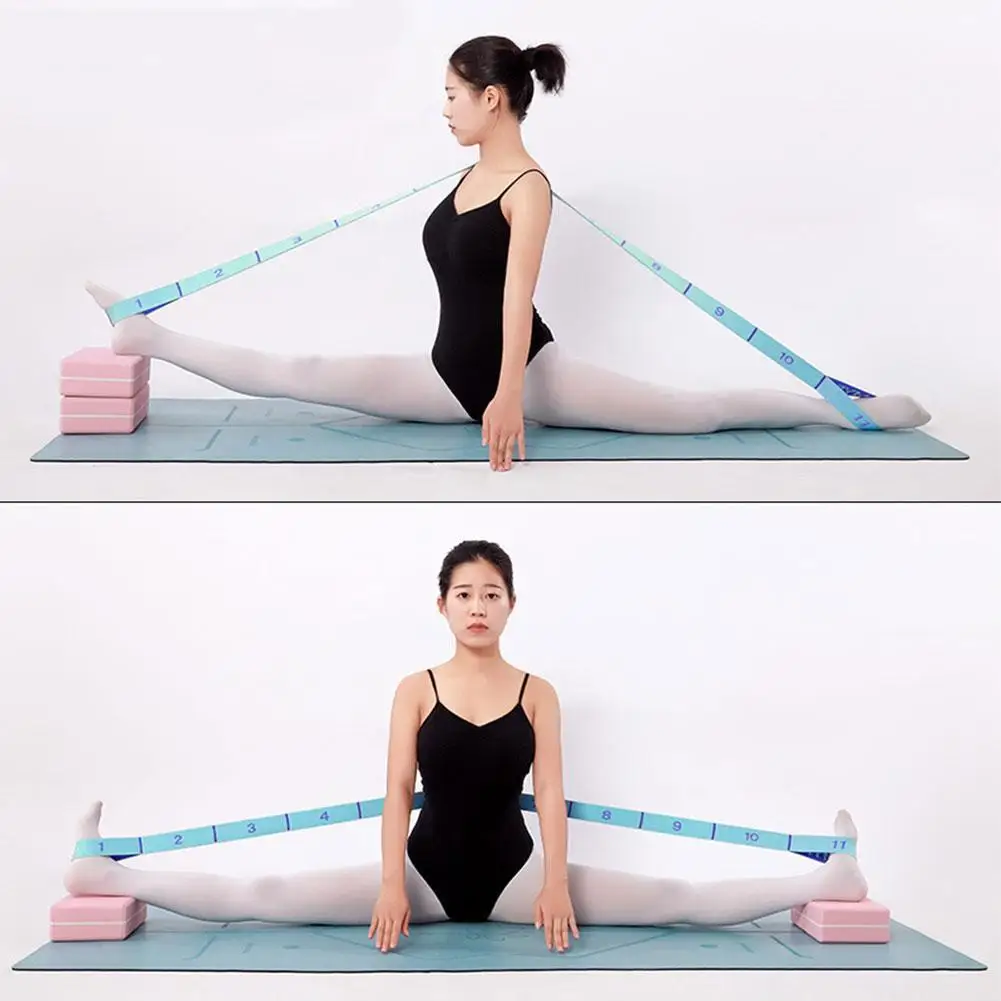 Йога тянуть ремень удлиненный латекс эластичный пояс танцевальная петли