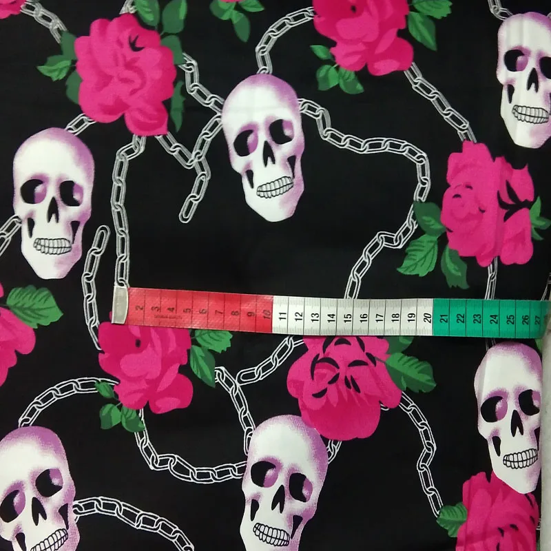 50x70 см Цветущий розовый Бабочка вышитый цветок череп браслет цепочка с принтом в