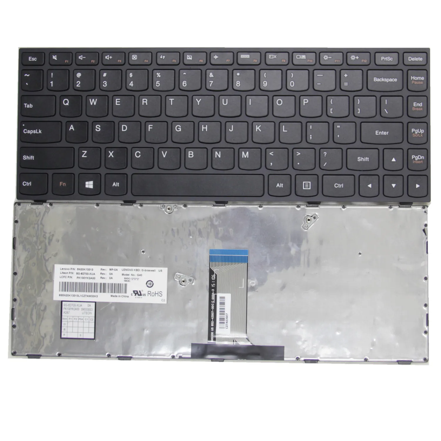 Английская клавиатура для Lenovo G40 B40 Z41 B41 M41 Z40 N40 V1000 V1070 V3000 FLEX2 14 305-14IBD 300-14ISK 300-14IBR