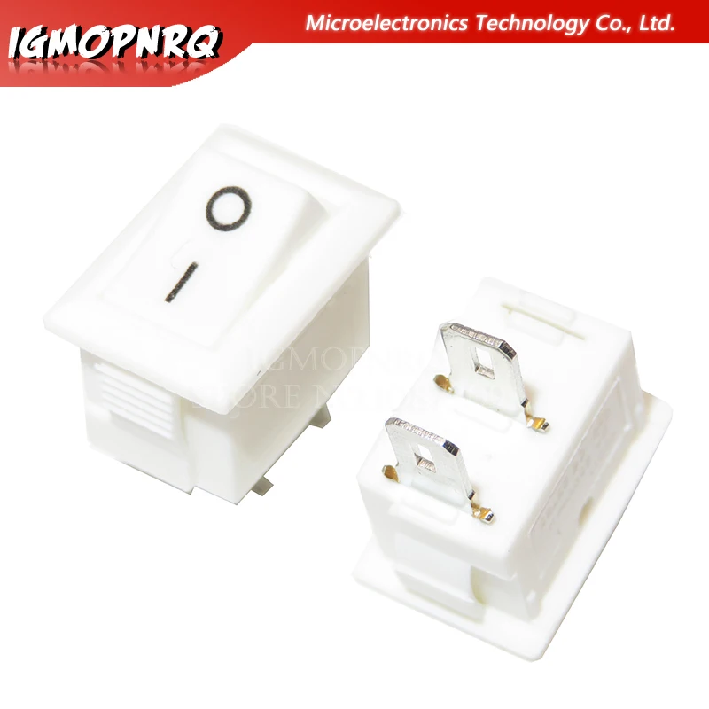 Фото Кнопочный переключатель 10x15 мм SPST 2Pin 3pin 3A 250V KCD11, 10 шт., кнопочный переключатель 10 мм * 15 мм, черный, красный и белый №3