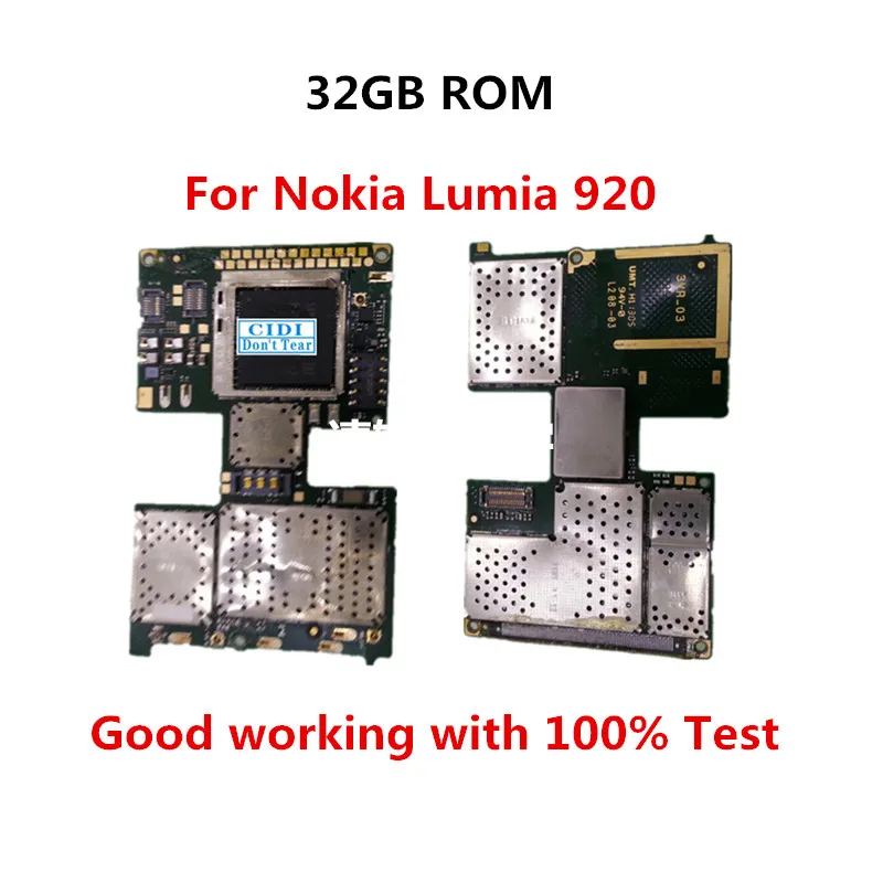 Разблокированный рабочий используется для материнской платы Nokia Lumia 920 32 ГБ