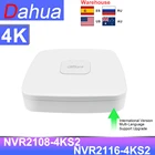 Видеорегистратор Dahua NVR 8CH 16CH NVR2116-4KS2 сетевой видеорегистратор 8MP 4K DVR IPC Удаленный просмотр CCTV система видеонаблюдения app