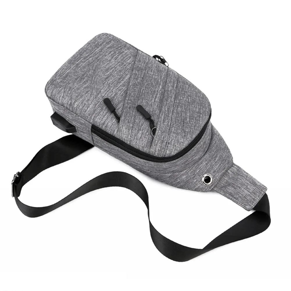 Мужская Холщовая Сумка через плечо повседневная вместительная сумка с usb