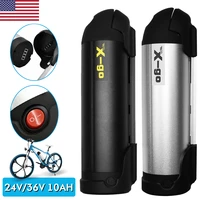 x go 2436v 10ah bottle li ion battery with 2a charger 18650 battery for 250w 350w motor electric bicycle 24v e bik battery