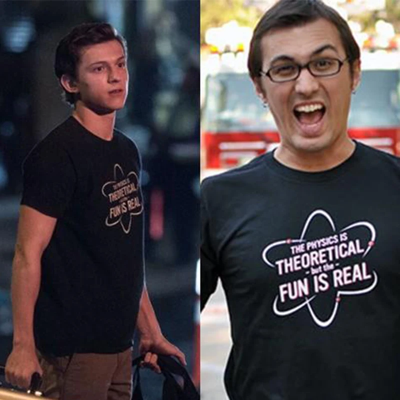 Футболки Tom Holland в том же стиле футболка с теоретической и забавной реальностью