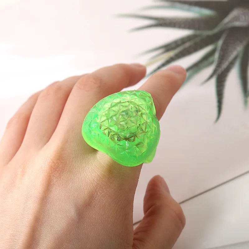 24 шт./лот мягкие эластичные светящиеся игрушки для вечеринки кольца надувные