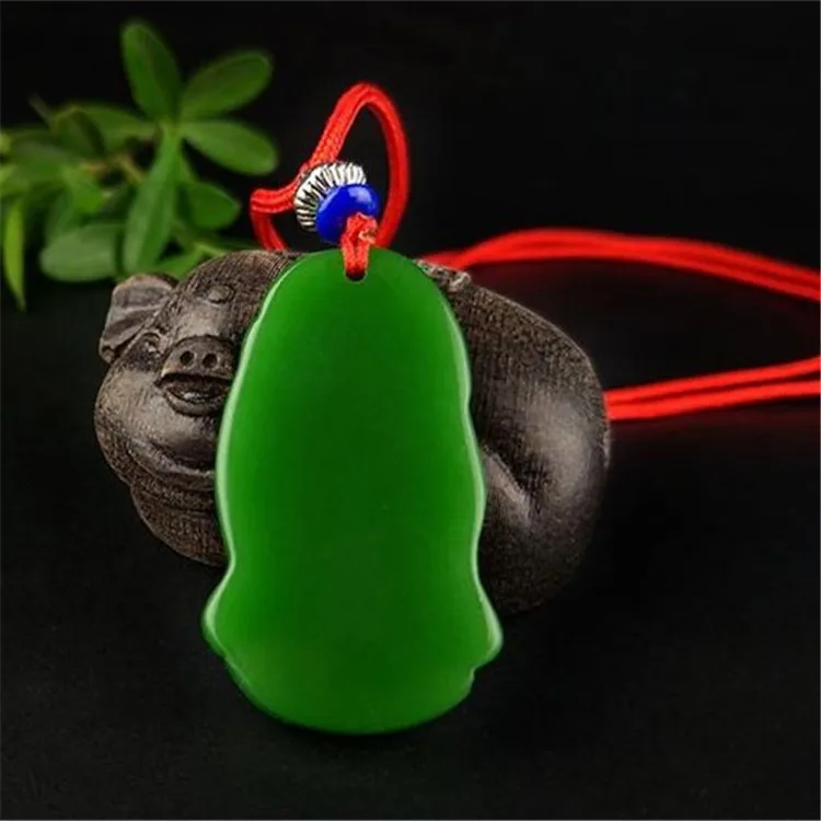 Натуральный шпинат зеленый нефритовый кулон мужское и женское ожерелье свитер