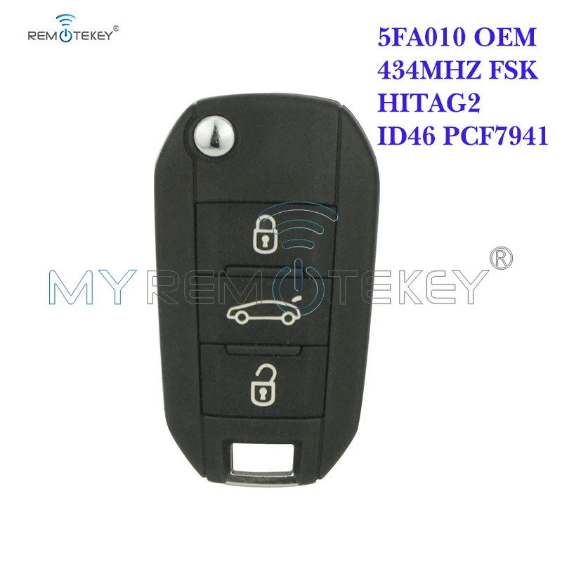 Myremotekey OEM PCF7941 ID46 3 кнопки 433 МГц для Citroen C4 Cactus C Elysee HELLA 5FA010 353 20 2016 2015 2014 2013|Ключ от