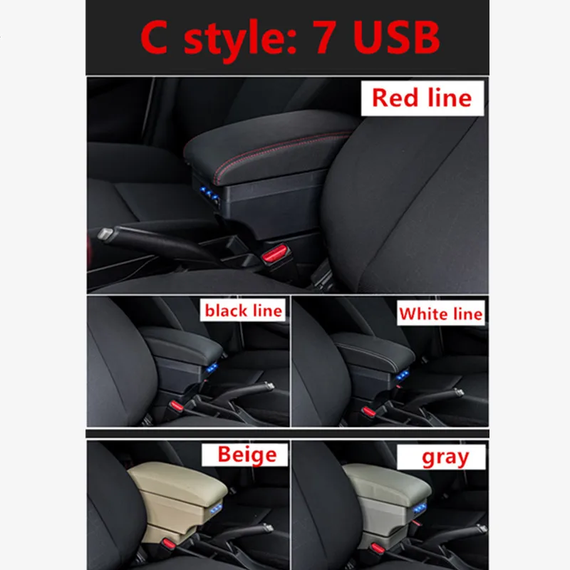 Двухслойный подлокотник для сиденья Леон с USB-зарядкой | Автомобили и мотоциклы