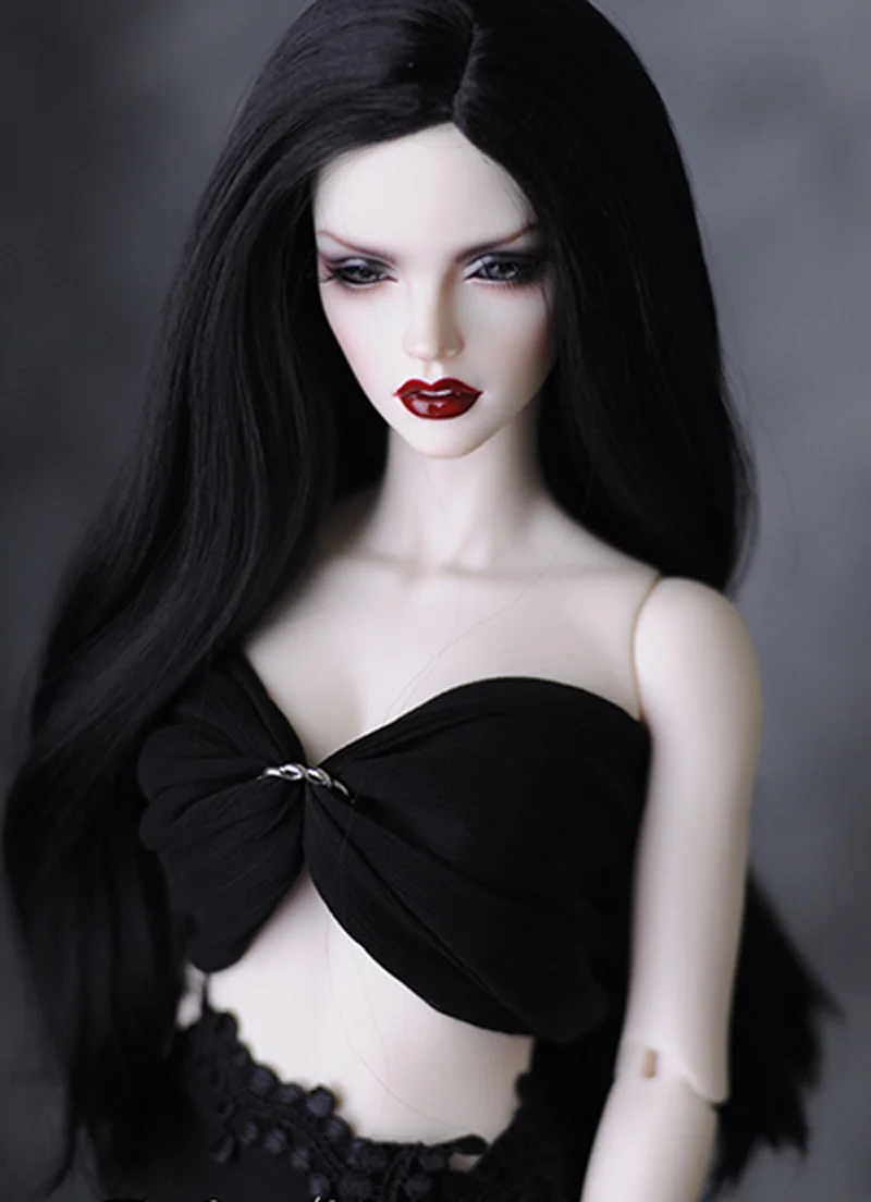 1/3 8 9 &quotBjd волосы для девочек модный стиль черный BJD|Куклы| |