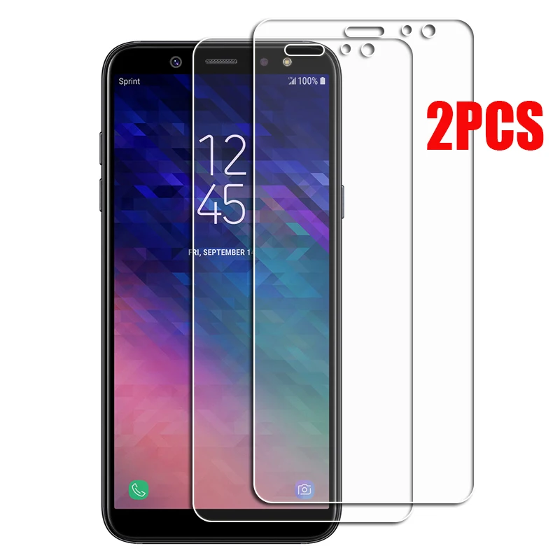 

2PCS FOR Samsung Galaxy A6 (2018) High HD Tempered Glass Protective On SM-A600F A600A A600G Screen Protector Film