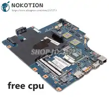 NOKOTION For Lenovo IdeaPad G565 Z565 Laptop Motherboard NAWE6 LA-5754P Socket S1 DDR3 With CPU+HD5000 GPU