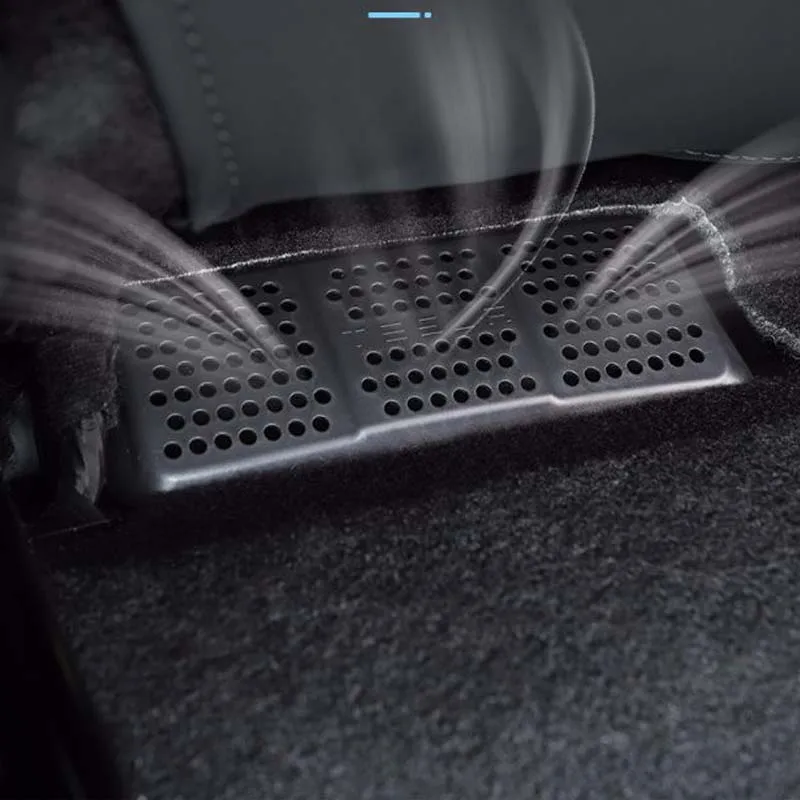 

Car Seat Air Conditioning Air Outlet Cover Car Bottom Plate Air Outlet Anti-Clogging Accessories Suitable For Tesla Model3