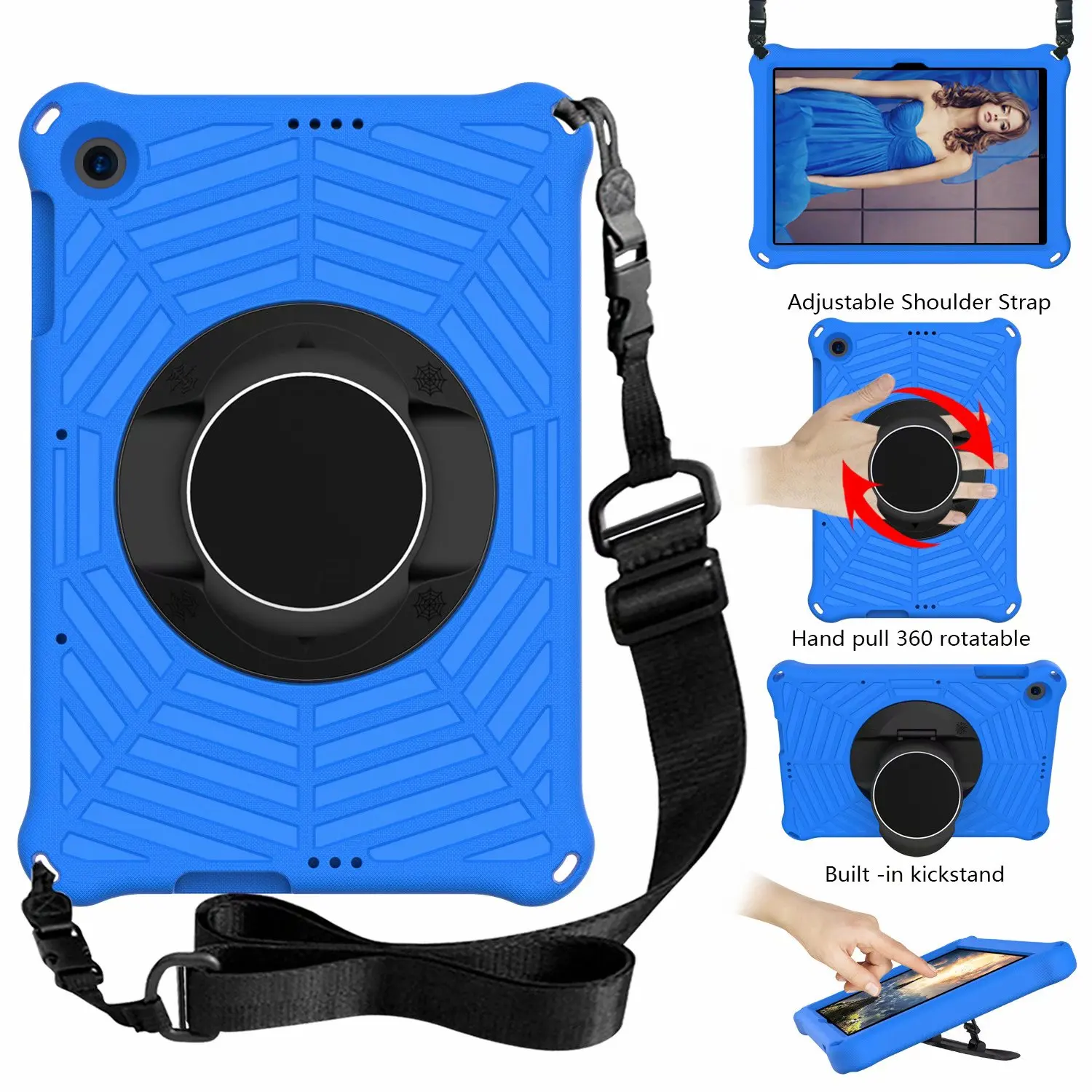 

EVA Portable Kids Safe Shockproof Stand Tablet Cover For Huawei MatePad T10 T10s 2020 AGS3-L09 AGS3-W09 AGR-L09 AGR-W09 Case