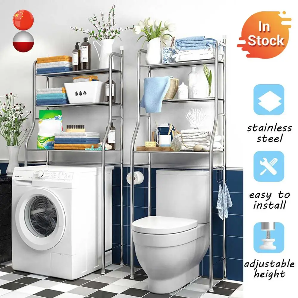 Напольный шкаф из нержавеющей стали для унитаза кухонный компактный держатель