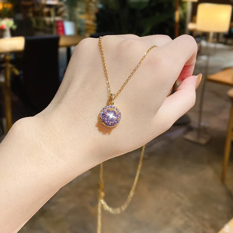 Винтажные ожерелья для женщин в Корейском стиле Комплект из модных женских