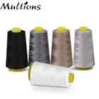 100% полиэфирная швейная нить, 2500 Ярдов, универсальная нить 40s2 полиэфирных нитки для квилтингашвейных машин общего назначения