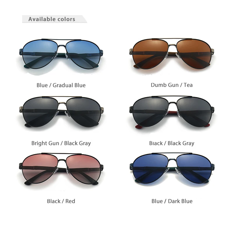 RUOBO Fashion Oversize Polarized Sunglasses For Men Women Classic Gradient Spring Sun Glasse Driving Eyeglass UV400 Gafas De Sol |