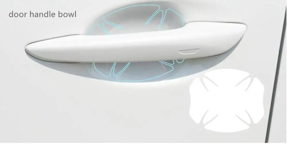 Автомобильная защитная наклейка из ТПУ для навигации крышка дверной ручки чаши