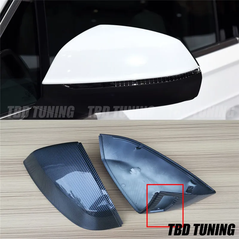 For Audi Q5 SQ5 Q7 SQ7 Carbon Fiber Look Rear View Mirror Cover 2016 20107 2018 2019 | Автомобили и мотоциклы