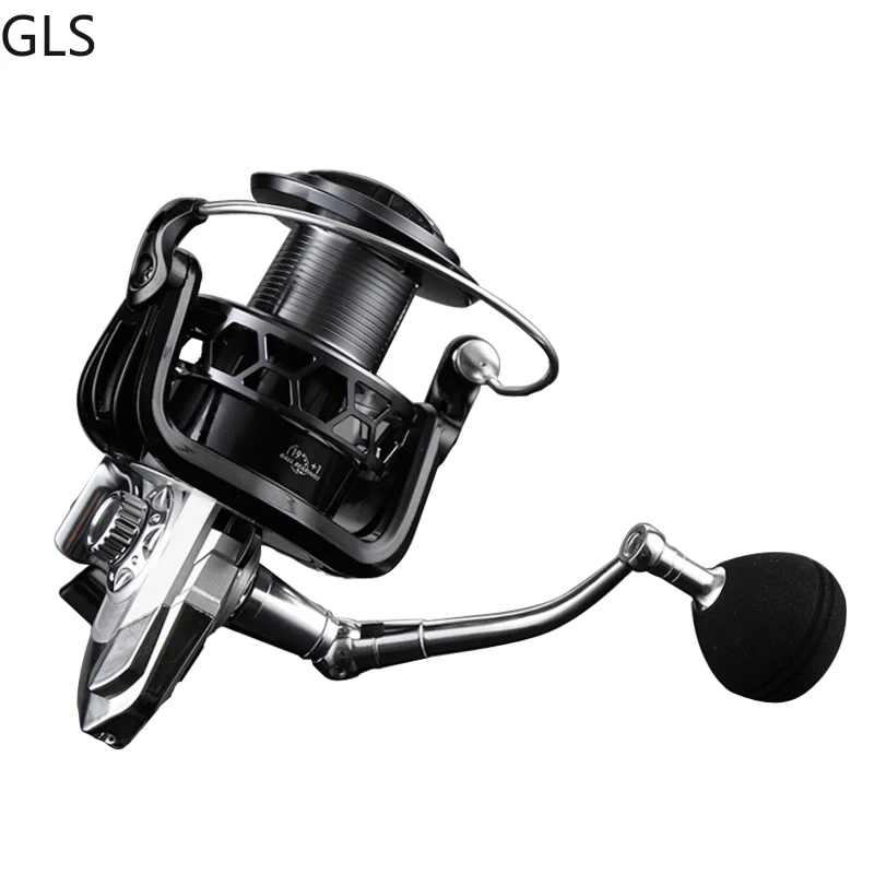 

GLS 9000-12000 CCY-Series Gear Ratio 4.9:1 High Speed Spinning Fishing Reel 19+1BB CNC Metal Rocker Fishing Coil casting reel