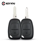 Чехол для автомобильного ключа KEYYOU, 2 кнопки, для Vauxhall, Opel, Vivaro, для Renault, Movano, Trafic, Renault, Kangoo, Uncut NE73VAC102 Blade
