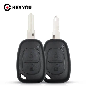 Чехол для автомобильного ключа KEYYOU, 2 кнопки, для Vauxhall, Opel, Vivaro, для Renault, Movano, Trafic, Renault, Kangoo, Uncut NE73VAC102 Blade