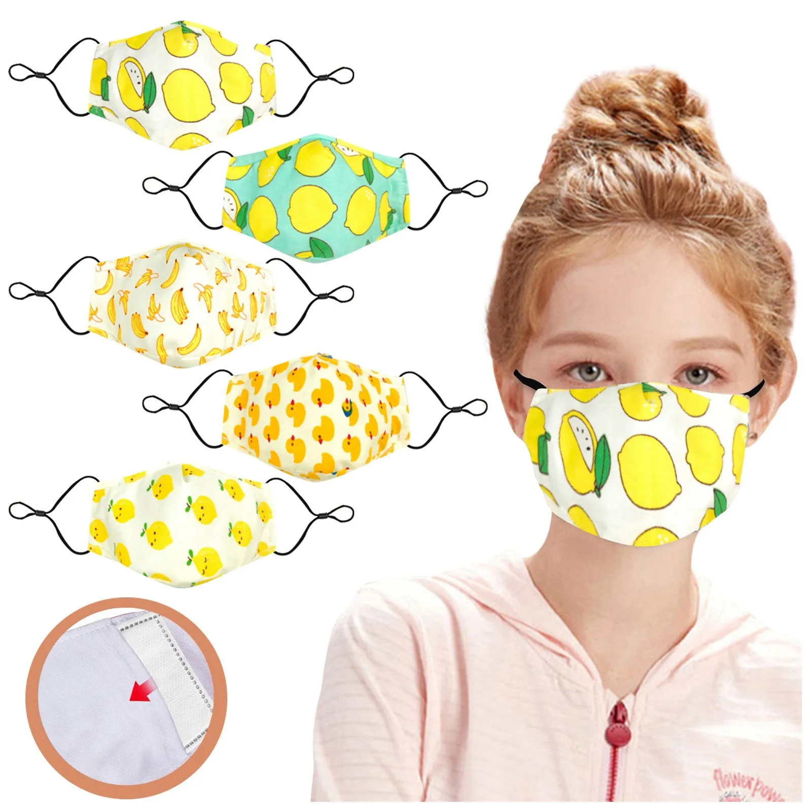 1 шт. маска для рта многоразовая моющаяся безопасная петля ушей дышащая с Fliter