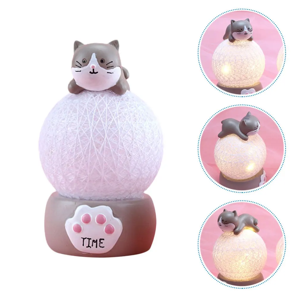 

Decorative Bedside Lamp Cat Lamp Adornment Cartoon Tabletop Night Lamp