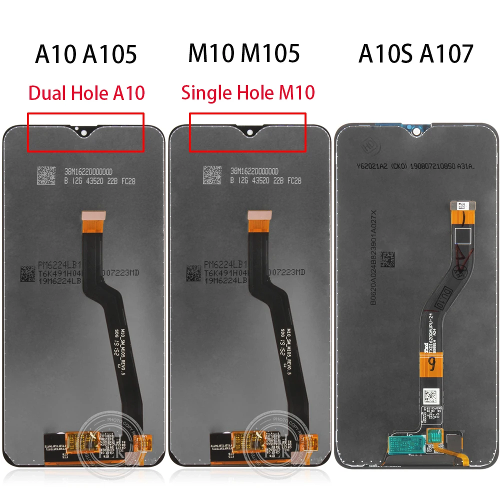 IPS дисплей для Samsung A10 A105 сенсорный экран дигитайзер в сборе A10s ЖК A107 Galaxy M10 M105