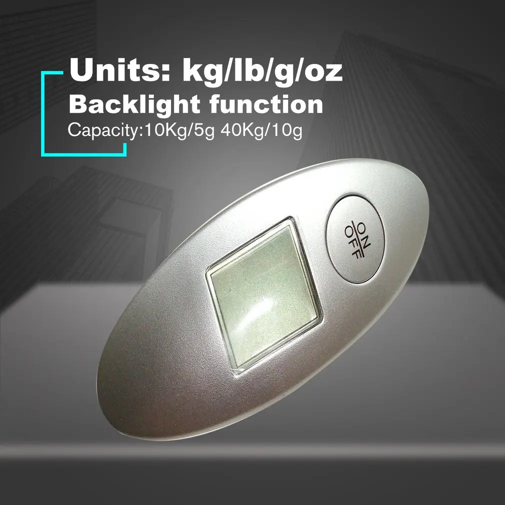 GY-019 мини электронные портативные весы для багажа Многофункциональные 40 кг 0 001