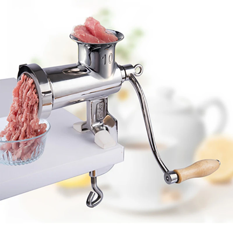 

Meat Grinder Home Full Stainless Steel Hand Minced Meat Sausage Filling Machine Kitchen Appliances Food Processor