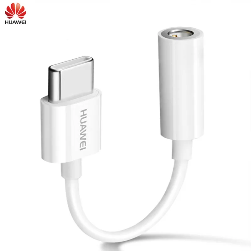 Оригинальный Huawei USB Type C 3 5 мм разъем для наушников Aux аудио кабель адаптер