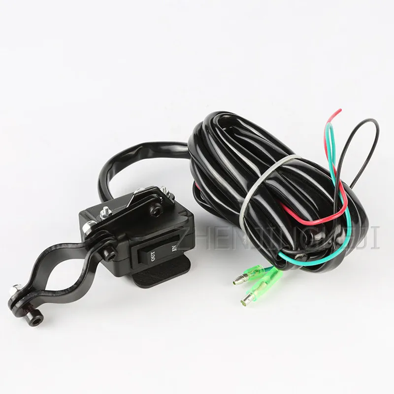 Портативная электрическая лебедка для установки на транспортное средство трос