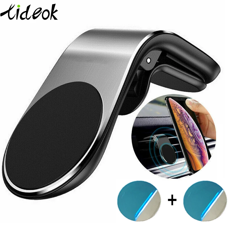 Магнитный автомобильный держатель для телефона в форме L крепление на