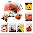 50 шт., прозрачный ПВХ пакет для конфет на Хэллоуин