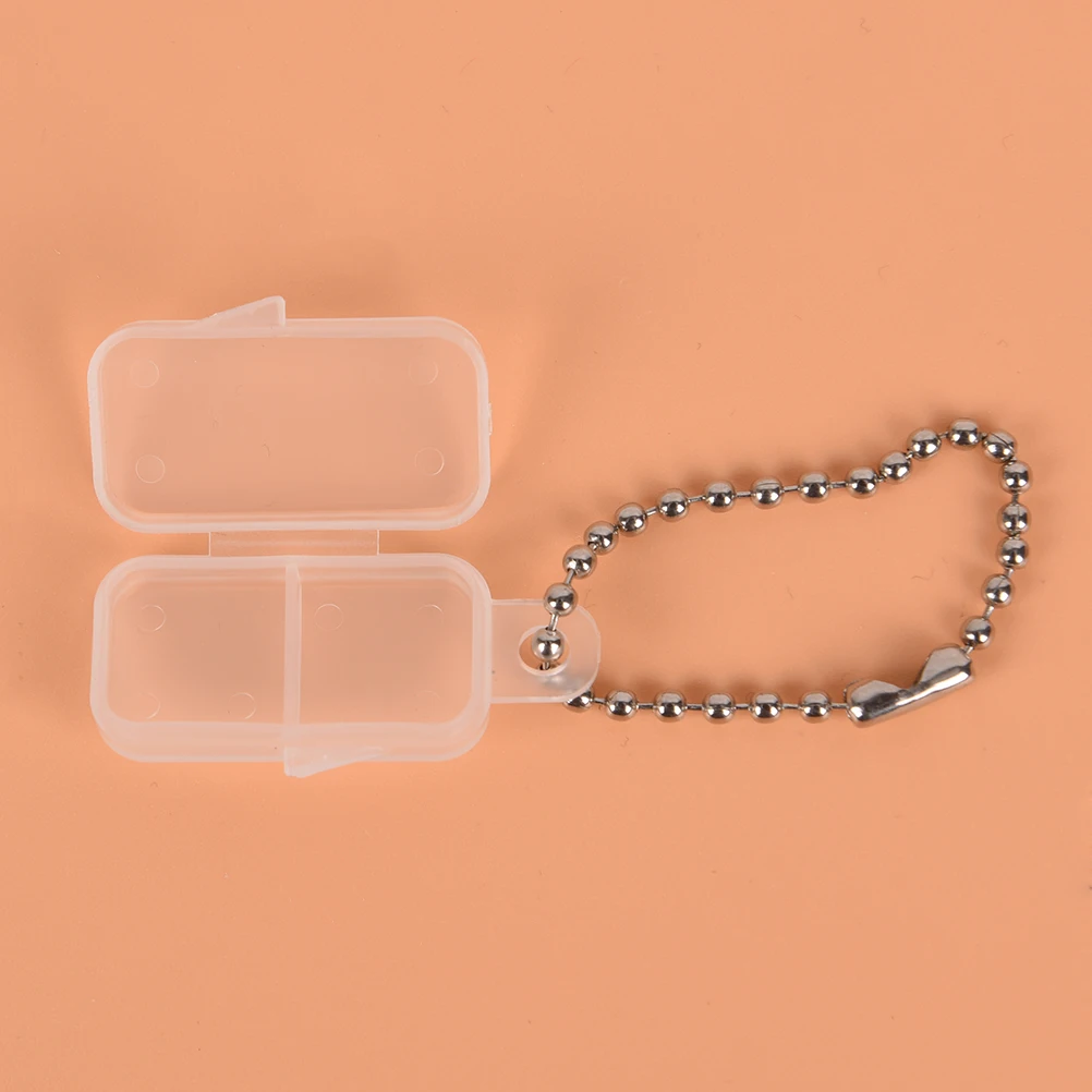 Слуховой аппарат прозрачный пластиковый чехол для батареи коробка кнопка