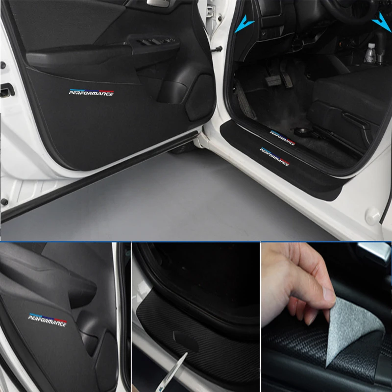 Наклейка из углеродного волокна для дверей автомобиля Противоударная наклейка