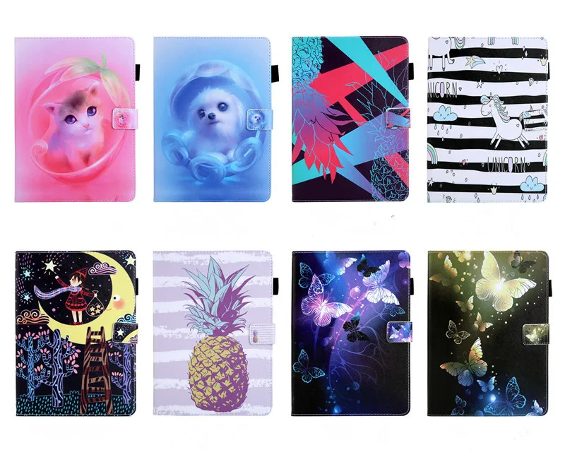 

Cute Cat Unicorn Pineapple Cover for Samsung Tab A 10.1 2019 Case SM-T510 SM-T515 Tablet Cover Stand Case for Galaxy Tab A 10.1