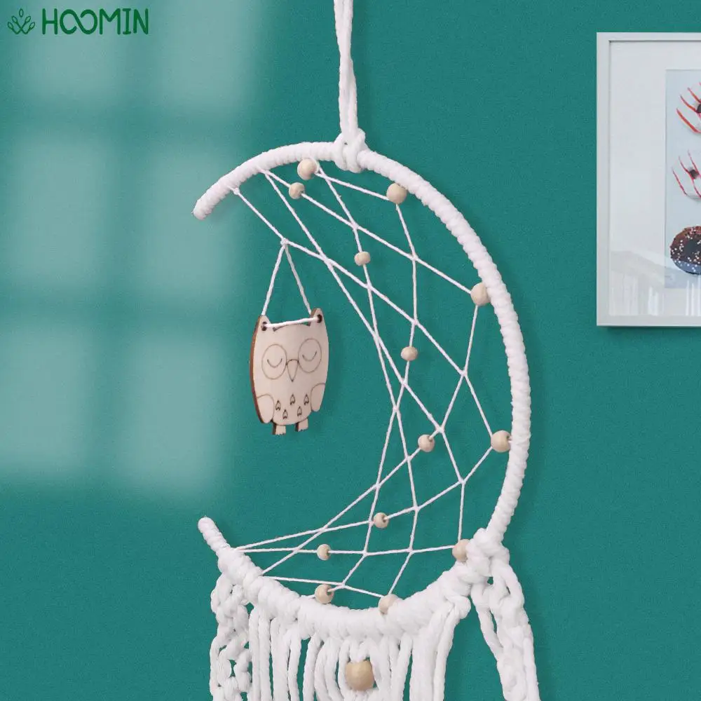 

Owl Handmade Dream Catcher Ornament Home Bedroom Hanging Decoration Dreamcatcher Wall Pendant Home Hanging Craft Gift
