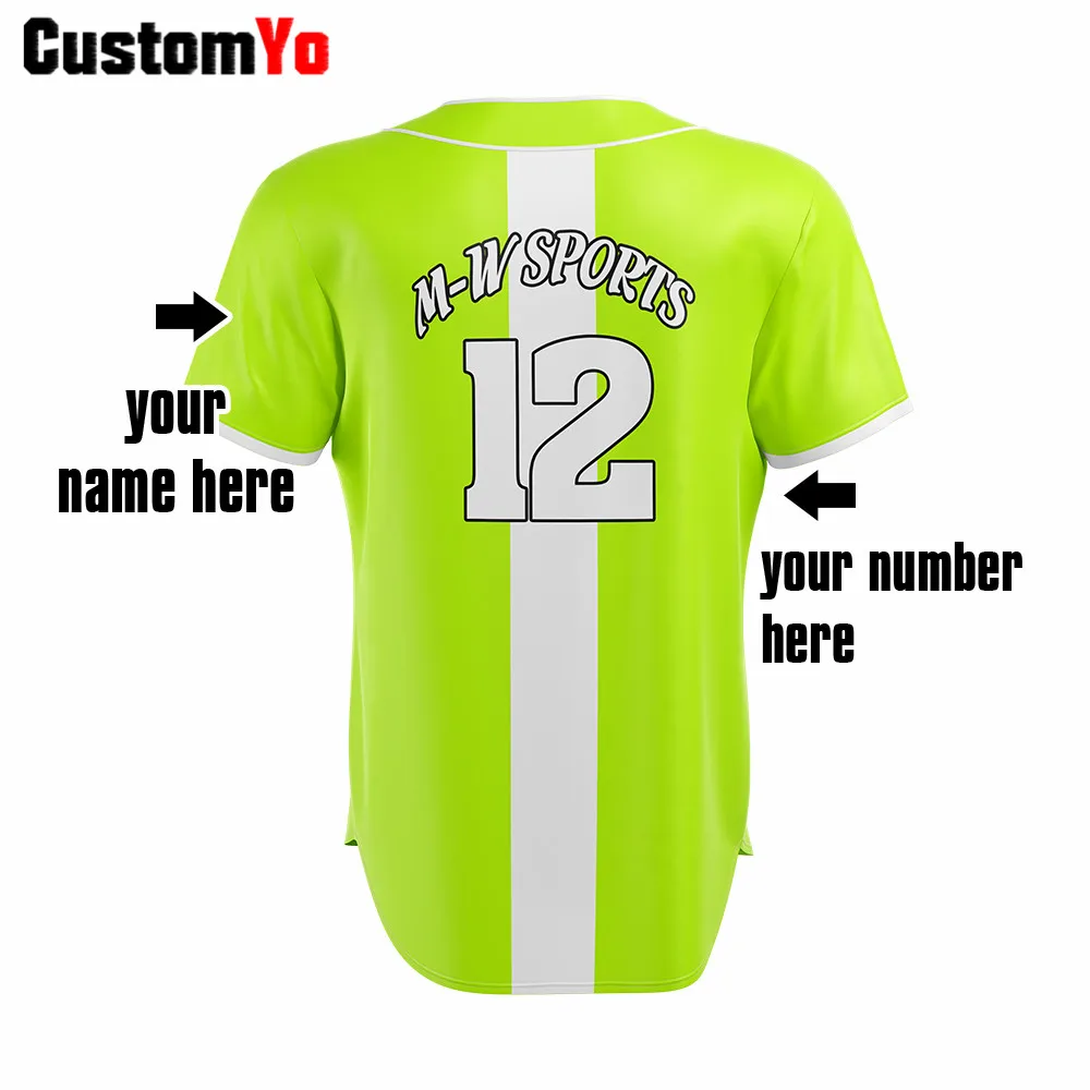 Профессиональная бейсбольная Футболка с коротким рукавом на заказ | Спорт и