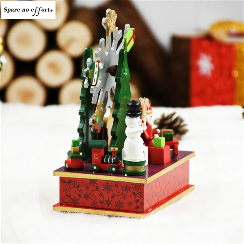 

Christmas Decoration Fairy Tale Forest Christmas Decoration Wonderful Santa Snowman Exquisite New Year's Eve Decorations